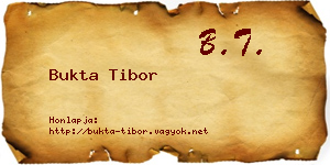 Bukta Tibor névjegykártya